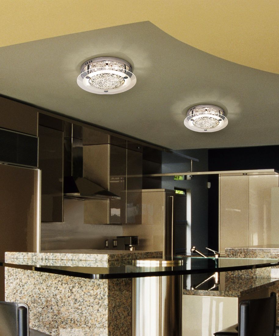 Add sparkle to your kitchen with crystal light fixtures.