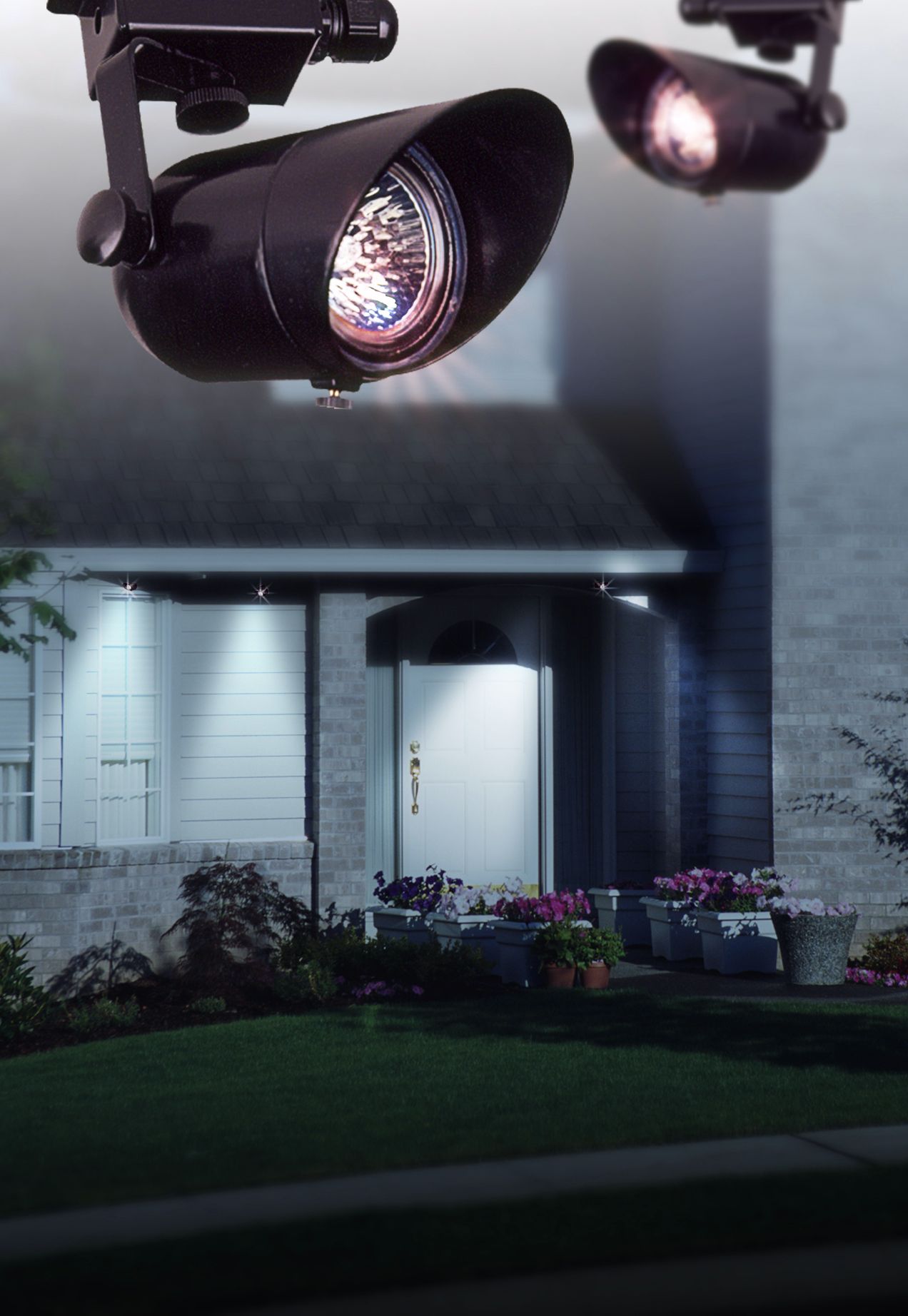 Cast Aluminum Adjustable Surface Mount Landscape Light in scene