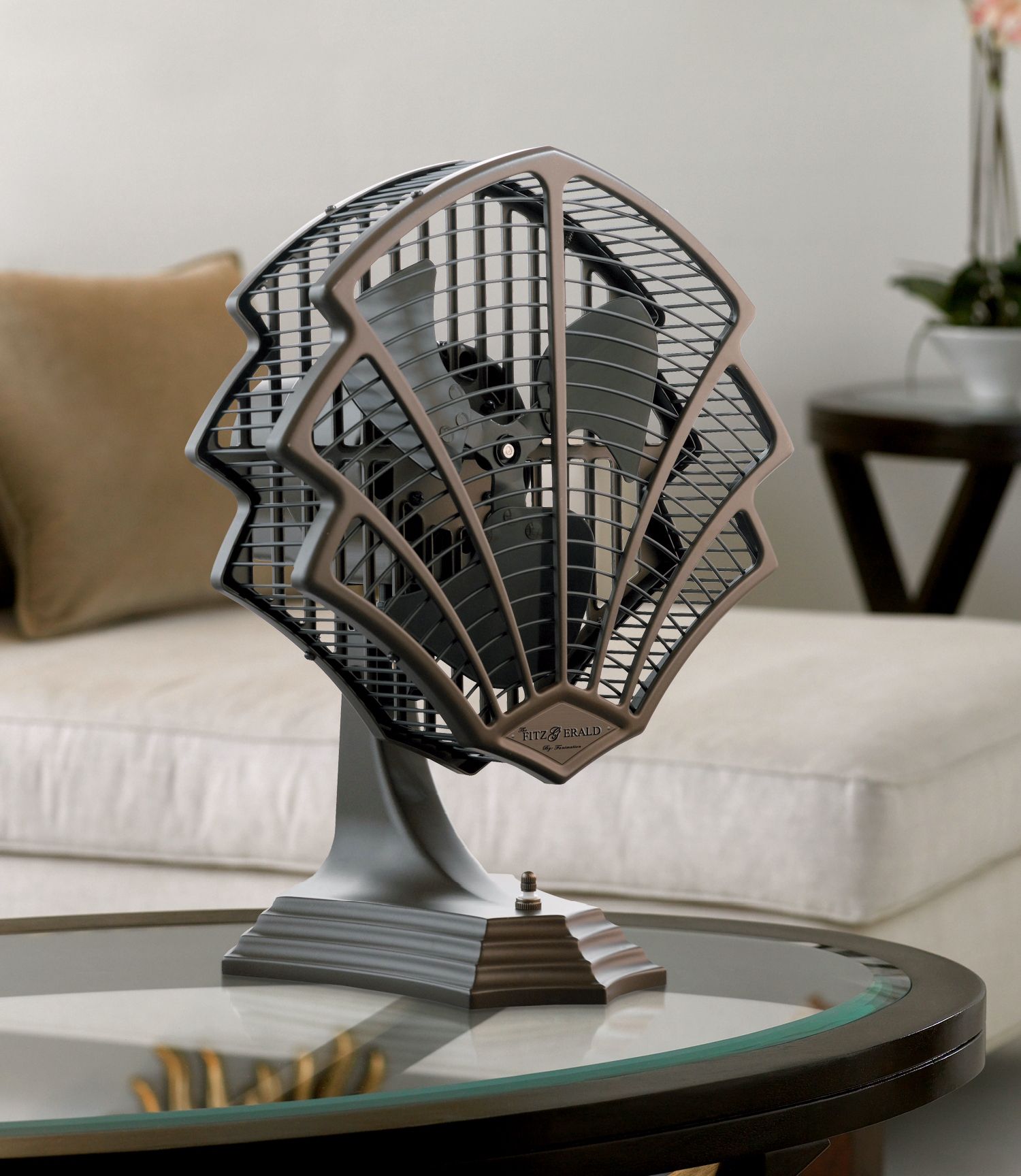 Fanimation Fitzgerald Oil Rubbed Bronze Desk Fan or Wall Fan in scene
