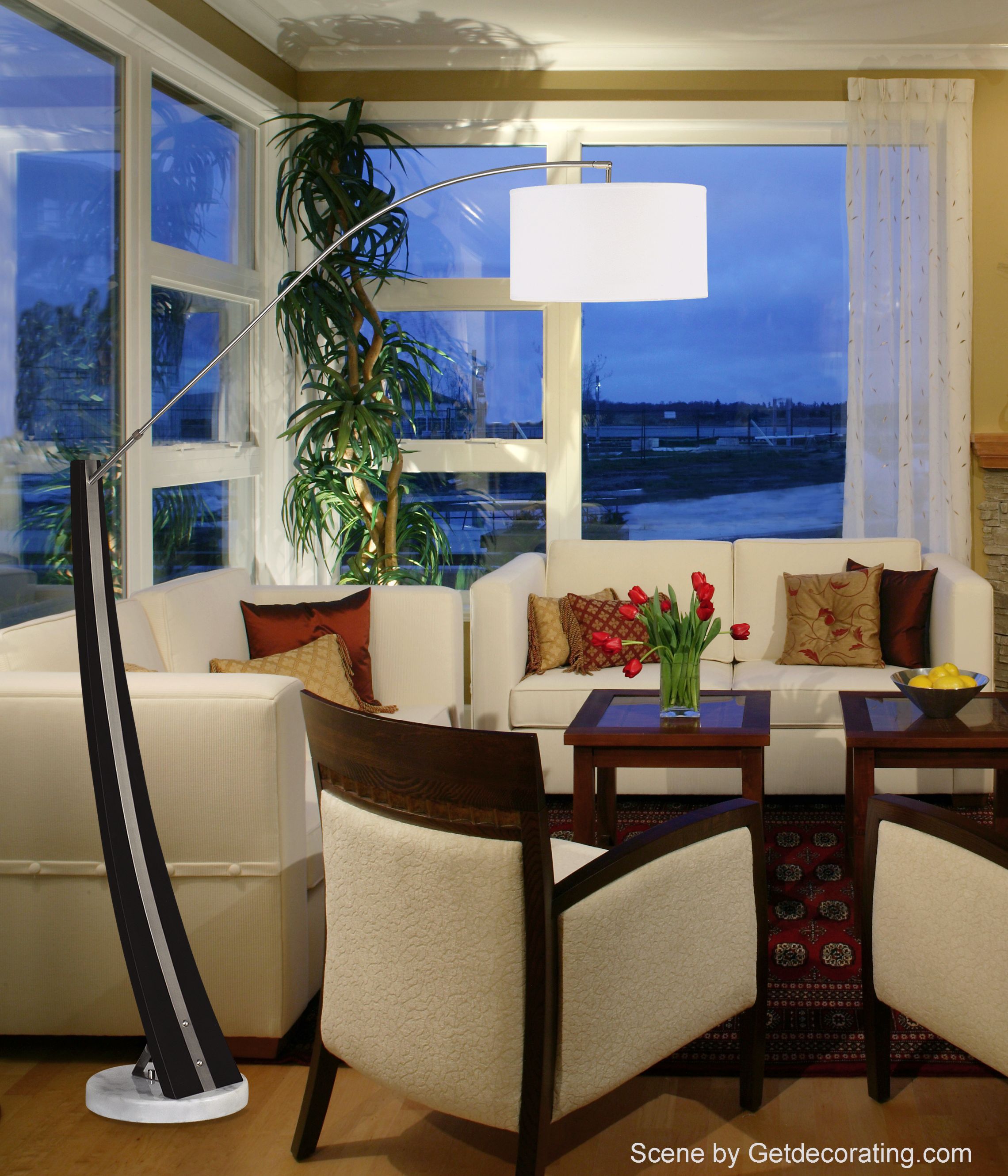 Planar Floor Lamp Room Scene