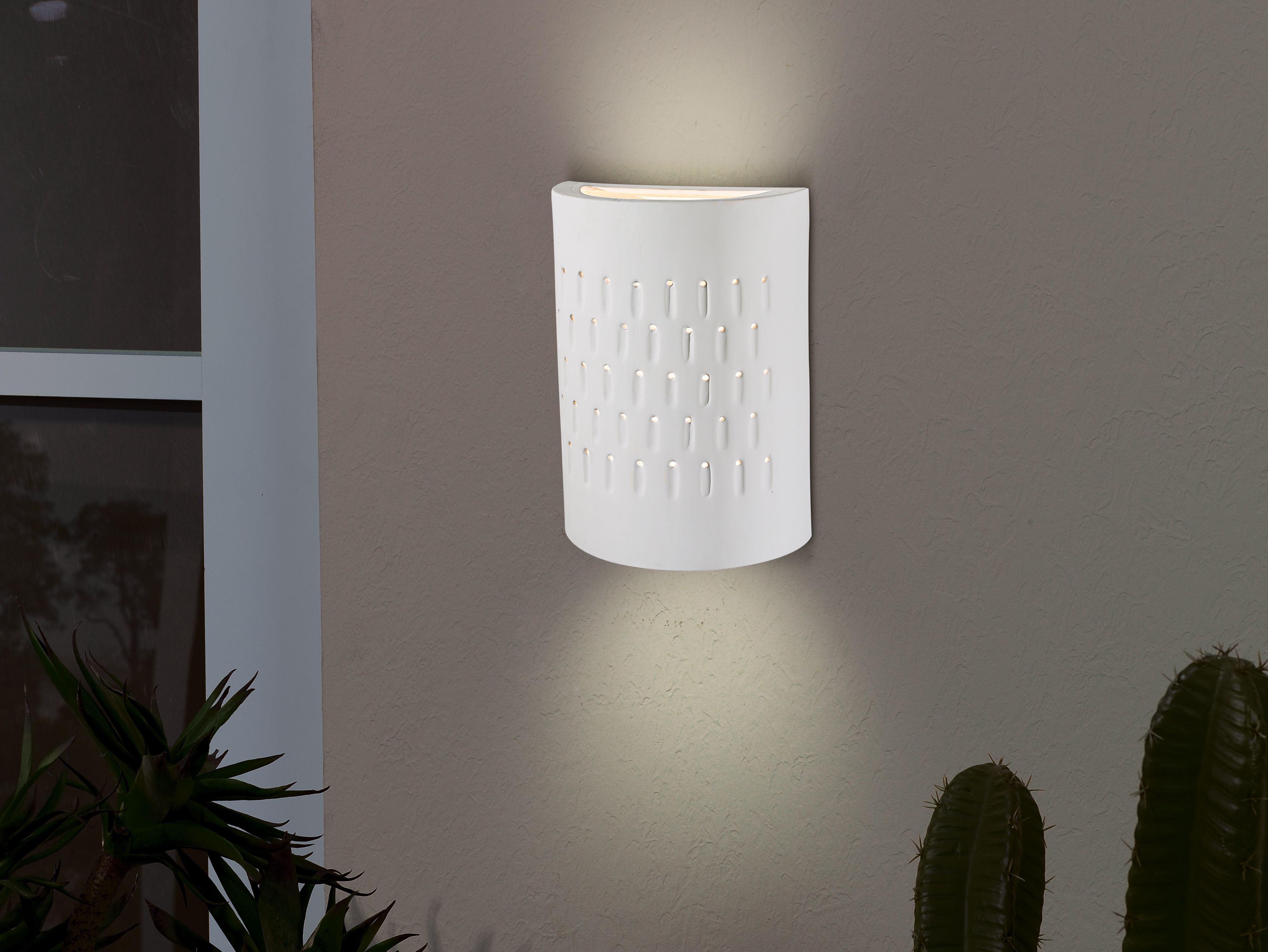 Ceramic Collection 12" High Outdoor Wall Light in scene