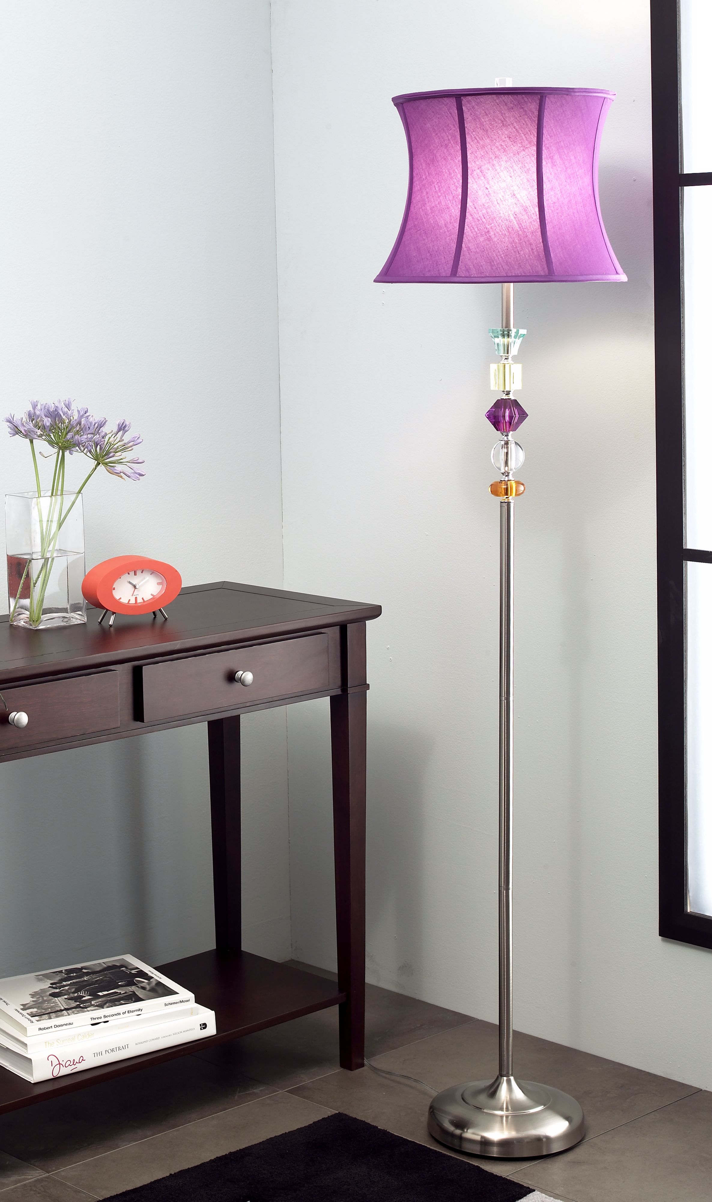 Purple Bijoux Floor Lamp in scene