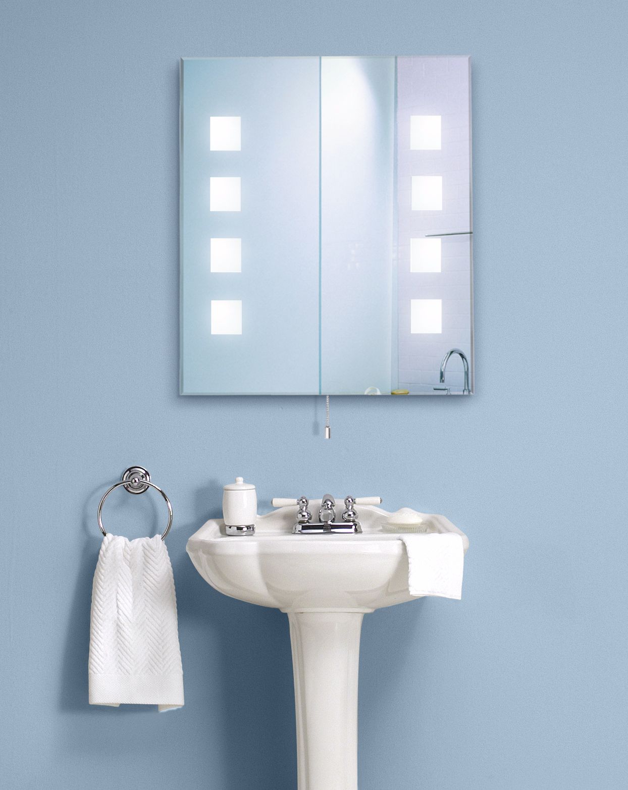 Lite Source Lighted Wall Mirror