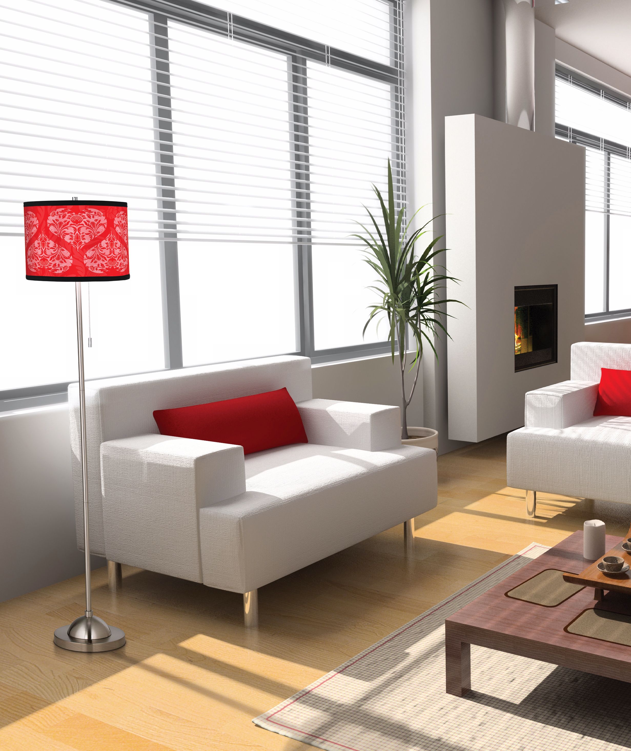 Be My Valentine Giclee Floor Lamp in scene