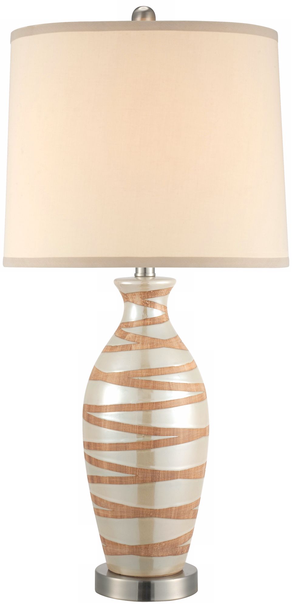 Random Stripe Two-Tone Table Lamp