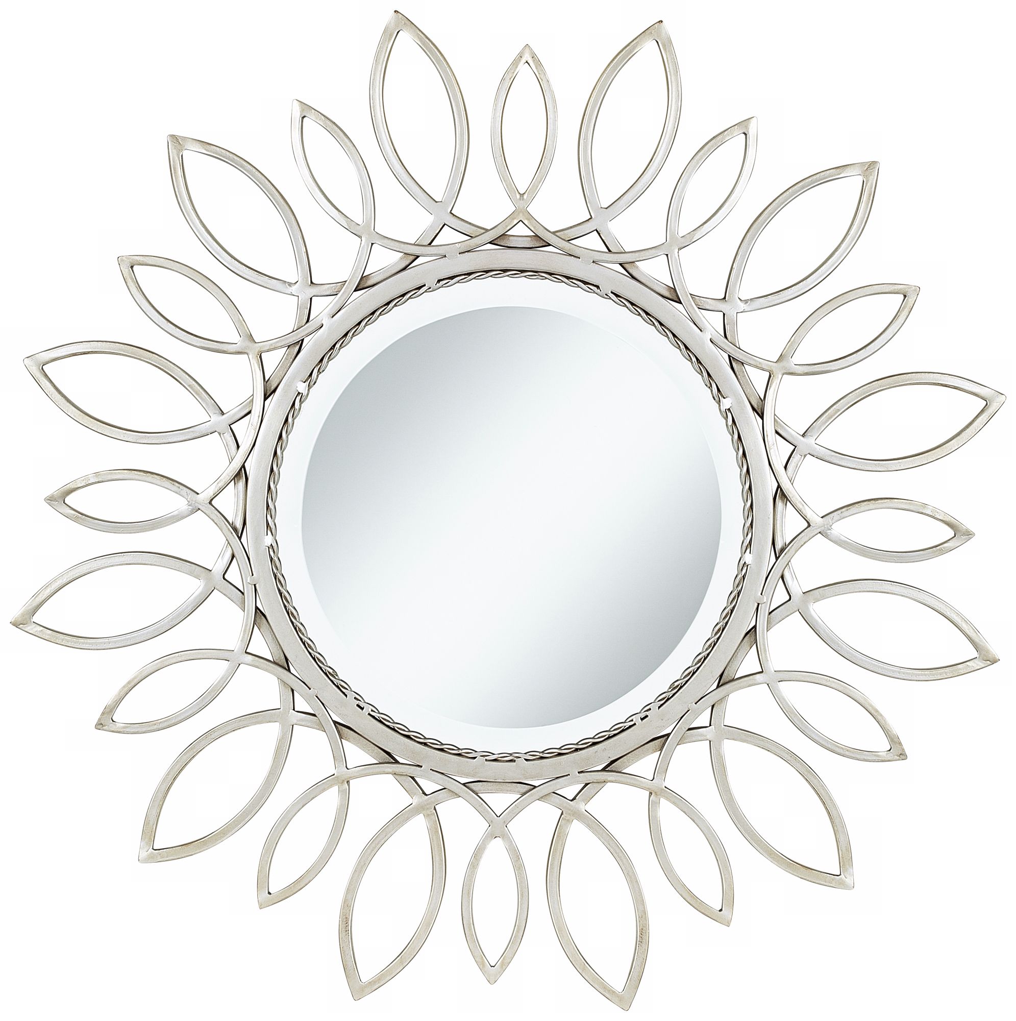 Silver Daisy 30" Wall Mirror