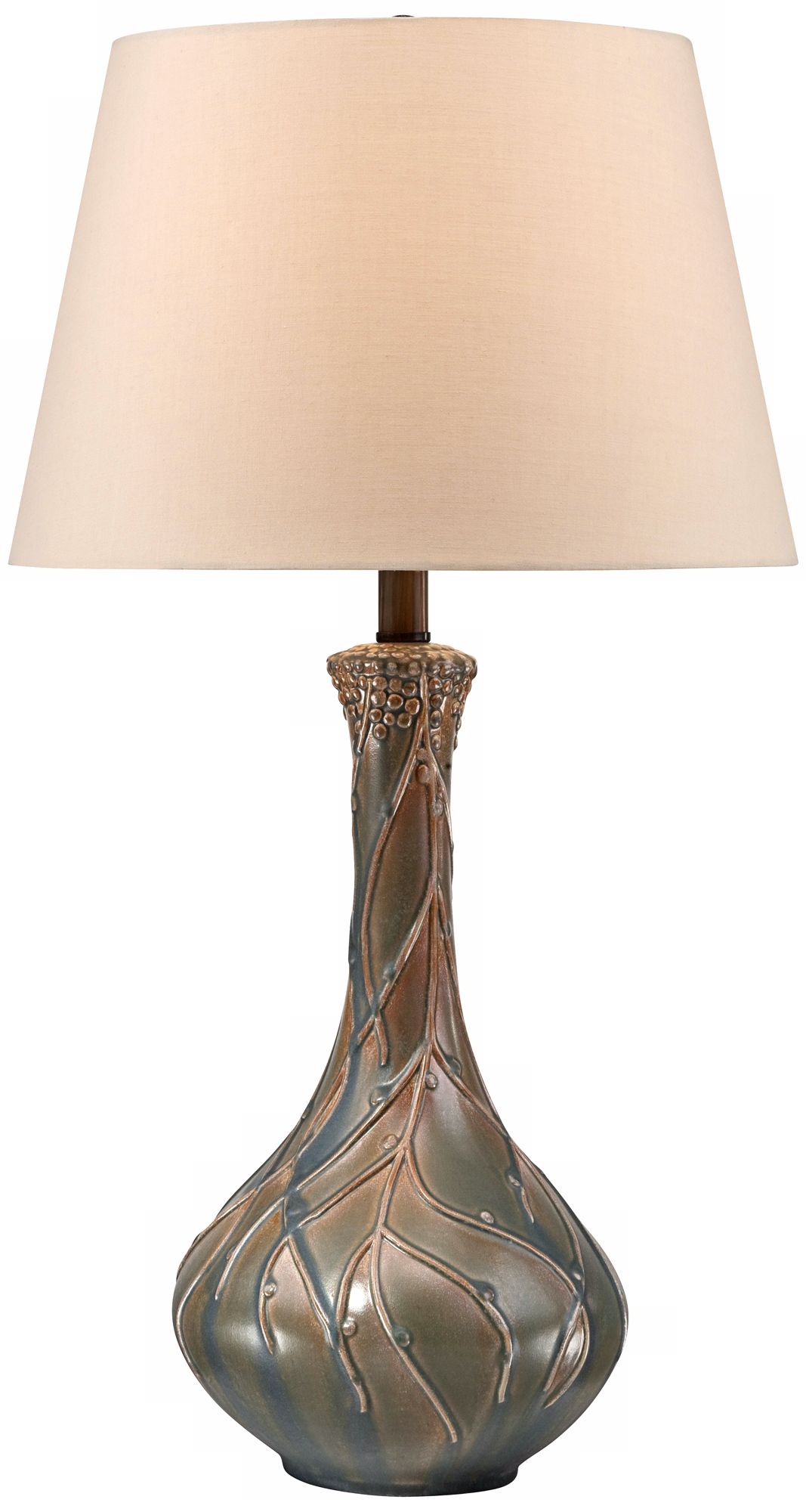 Green-Beige Luster Table Lamp