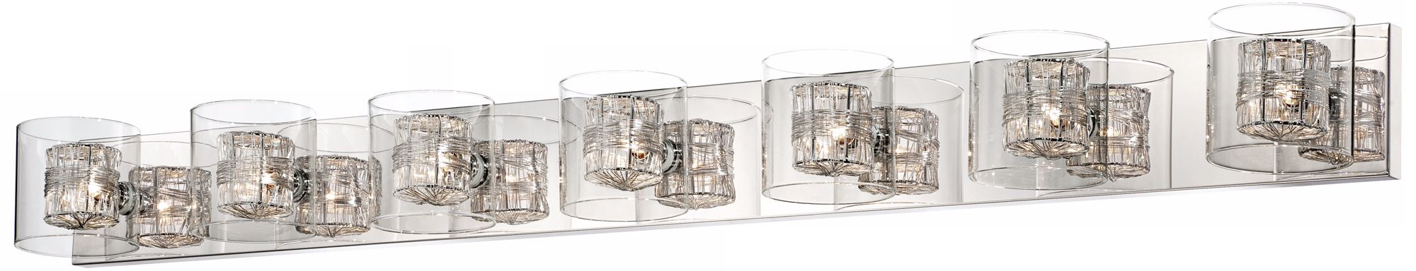 Possini Euro Wrapped Wire 56" Bath Light
