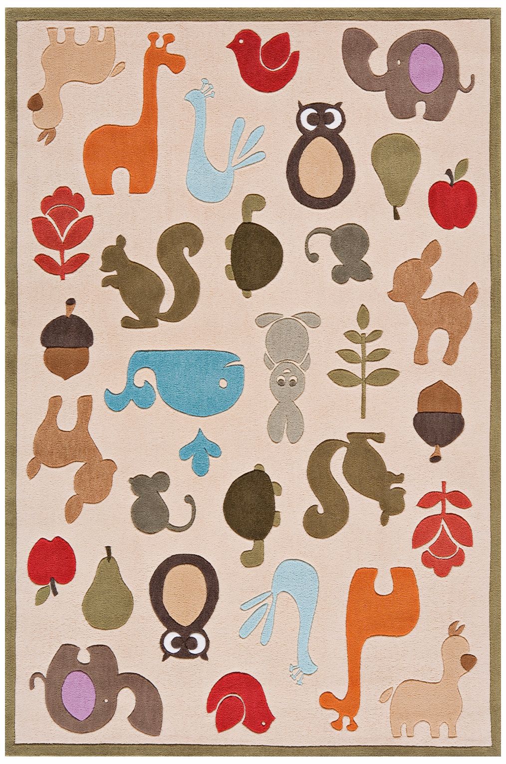 Animal Menagerie 5'x7' Area Rug