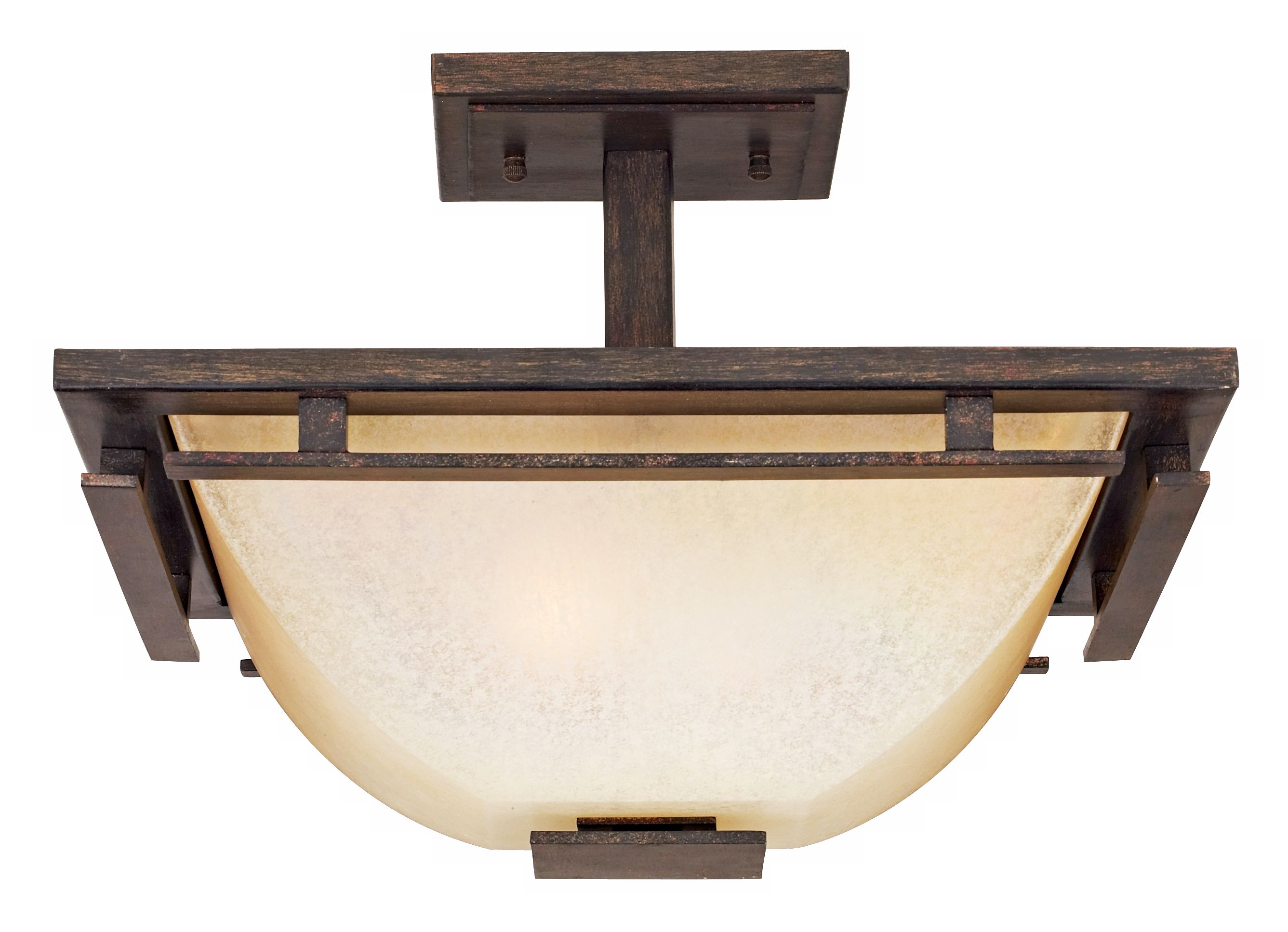 Lineage Collection Mission 15 1/2" Wide Ceiling Light more views