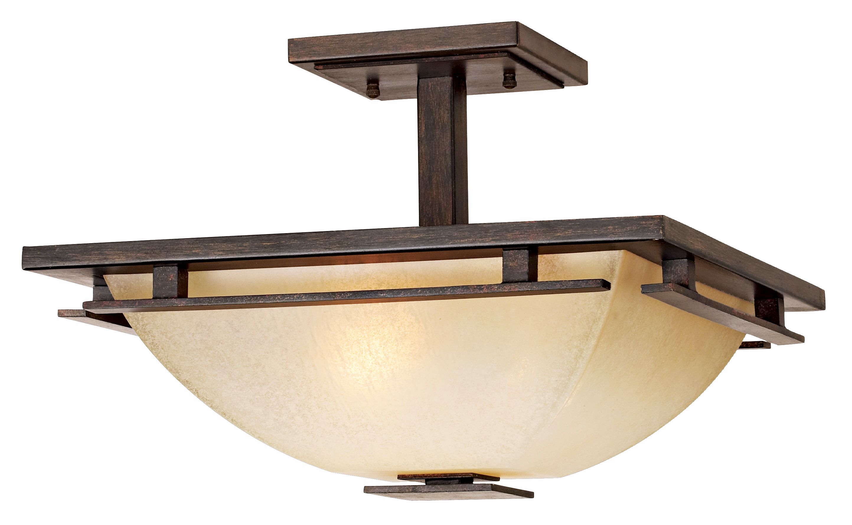 Lineage Collection Mission 15 1/2" Wide Ceiling Light more views