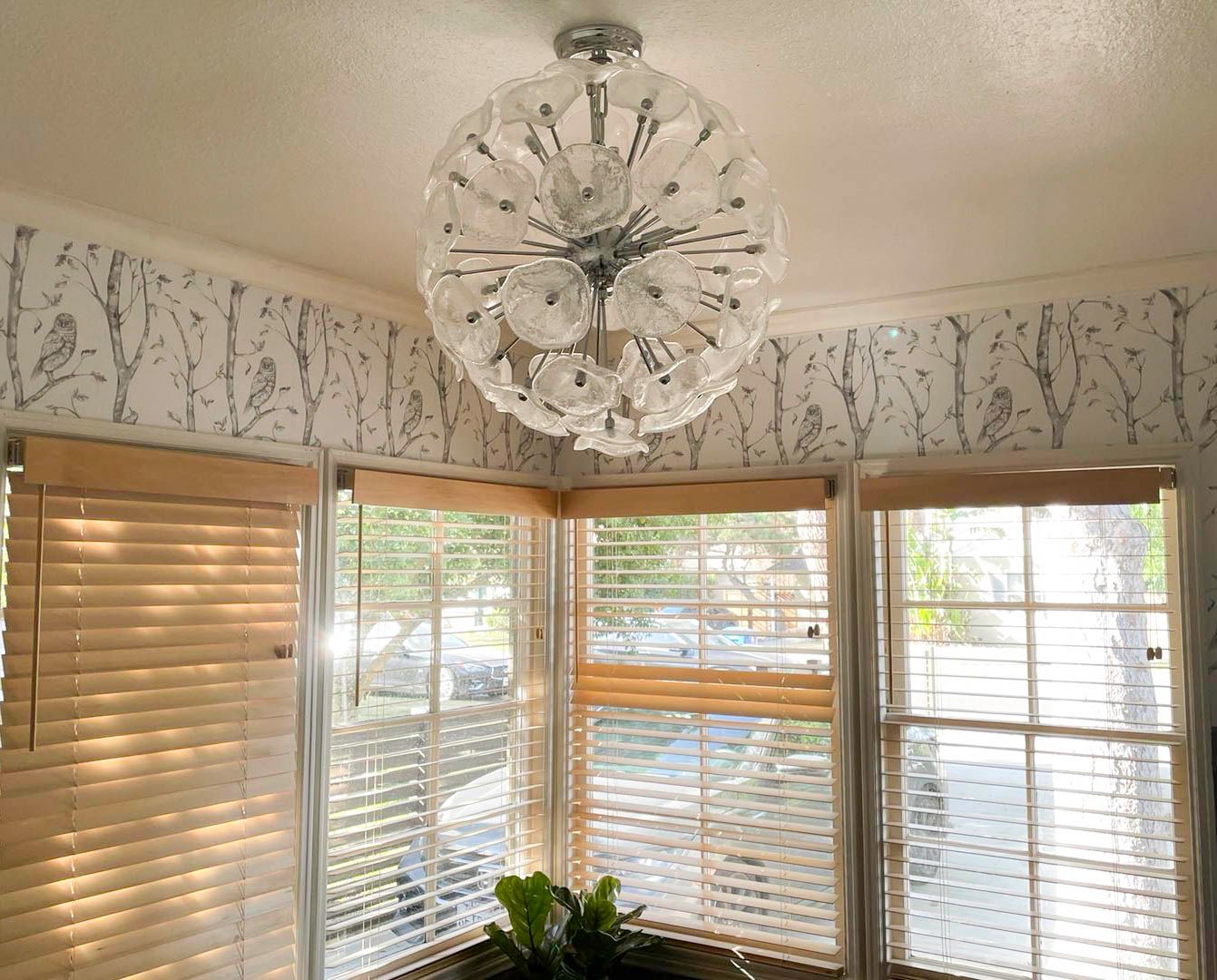 Crystal Blossom Twelve Light  Pendant Chandelier