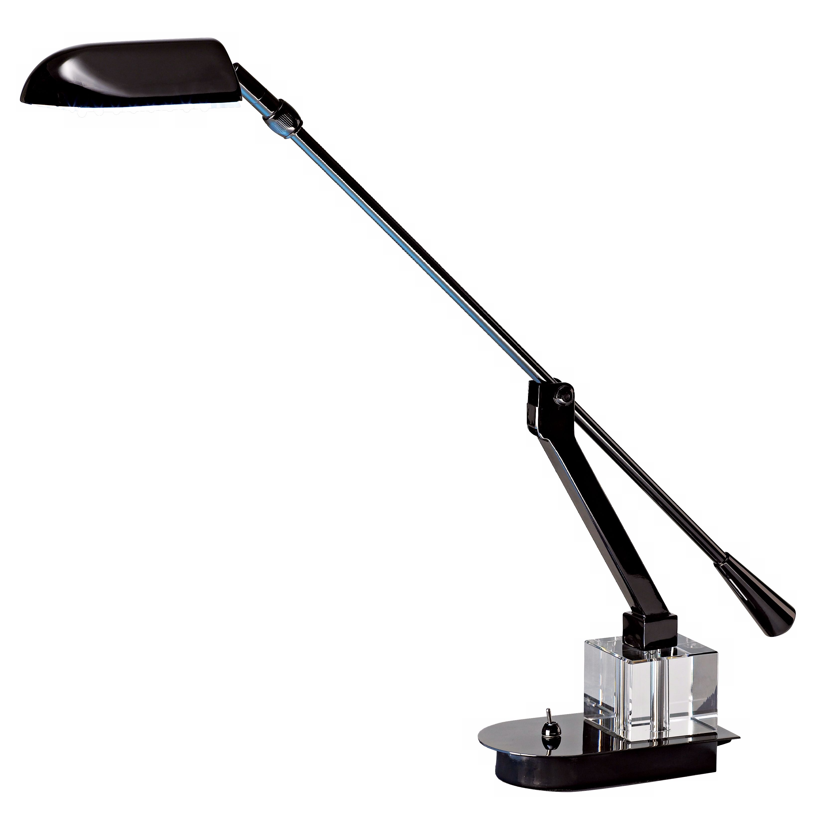 Adjustable Arm Black-Chrome LED Desk Lamp more views