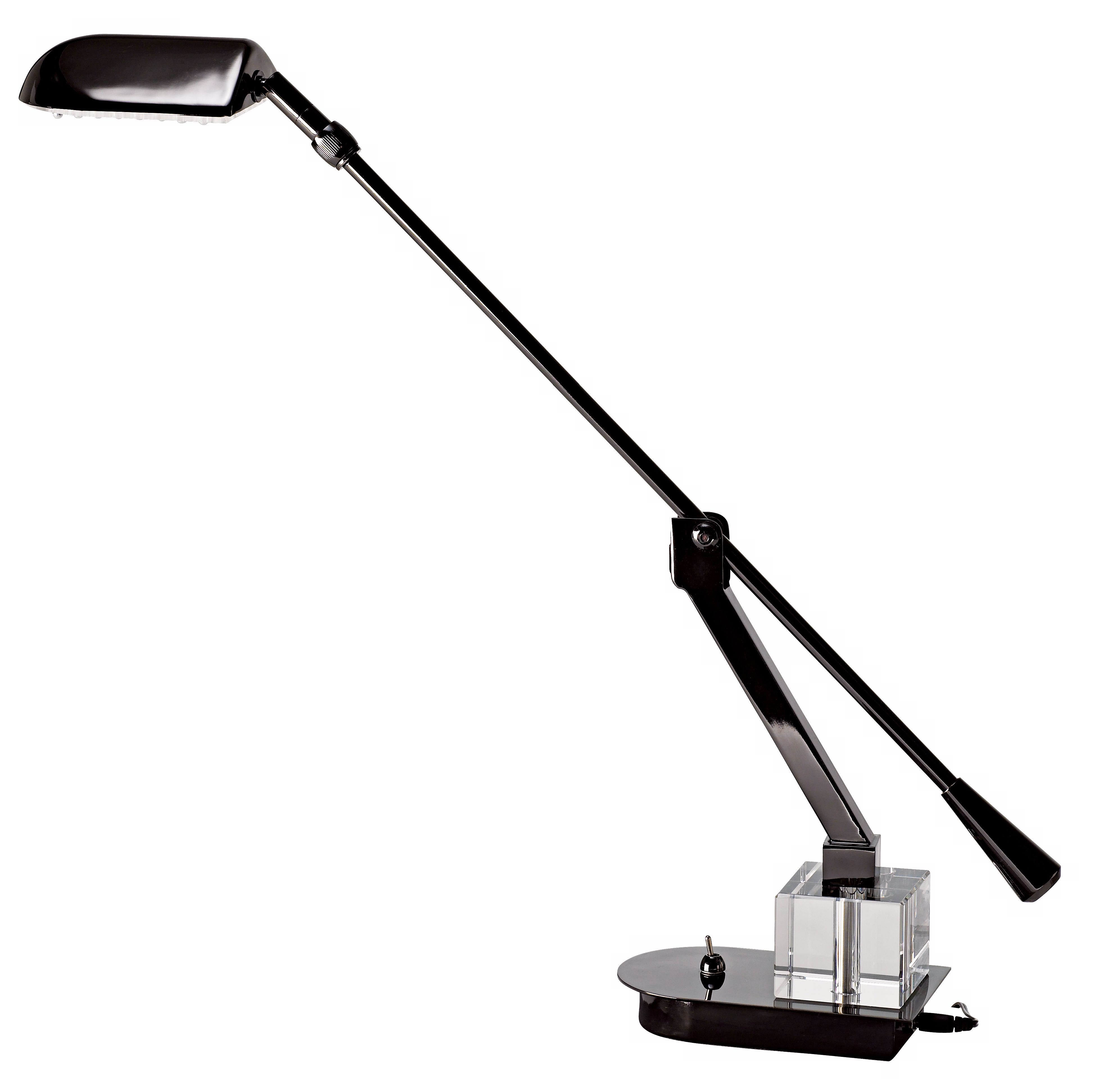 Adjustable Arm Black-Chrome LED Desk Lamp more views