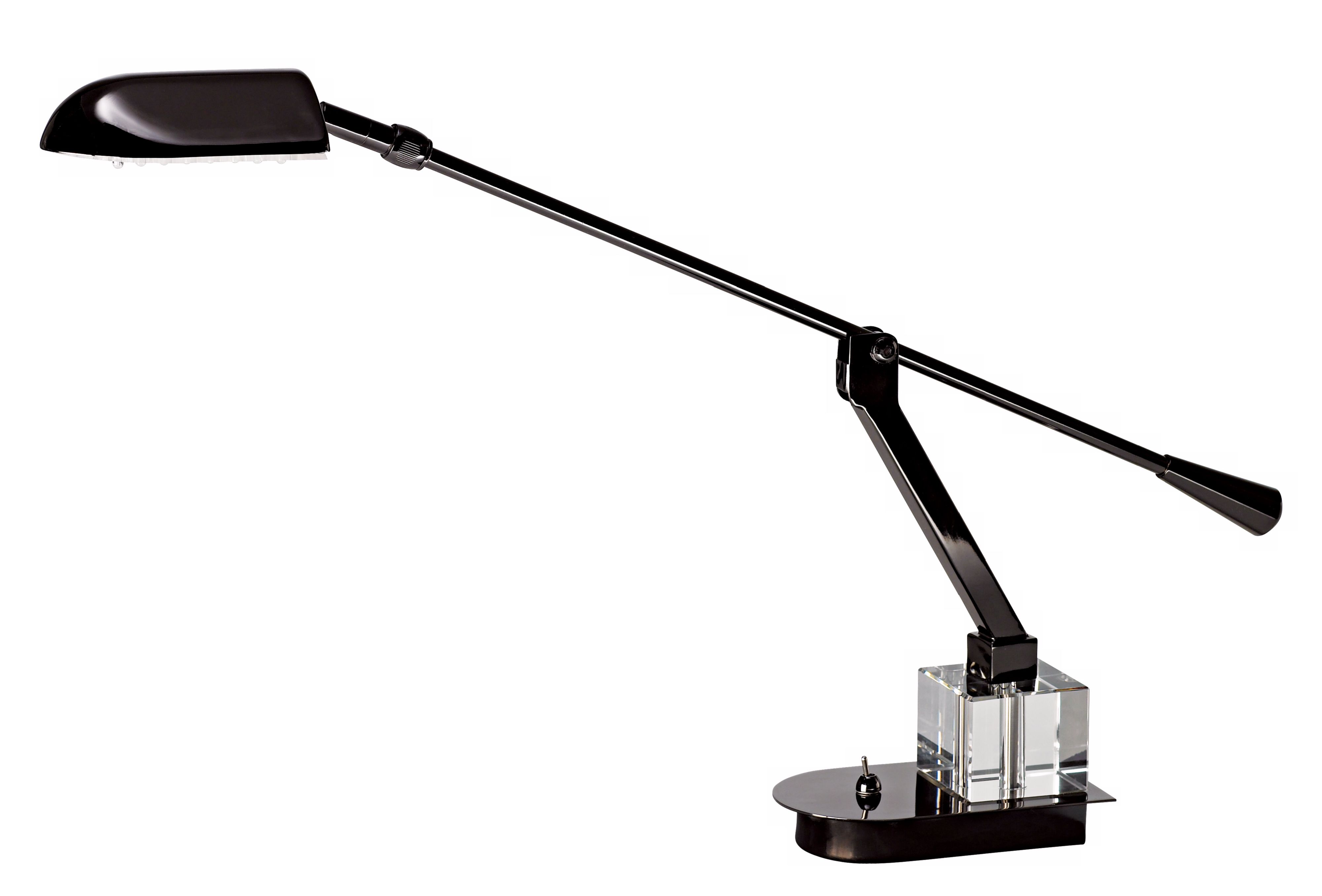 Adjustable Arm Black-Chrome LED Desk Lamp more views