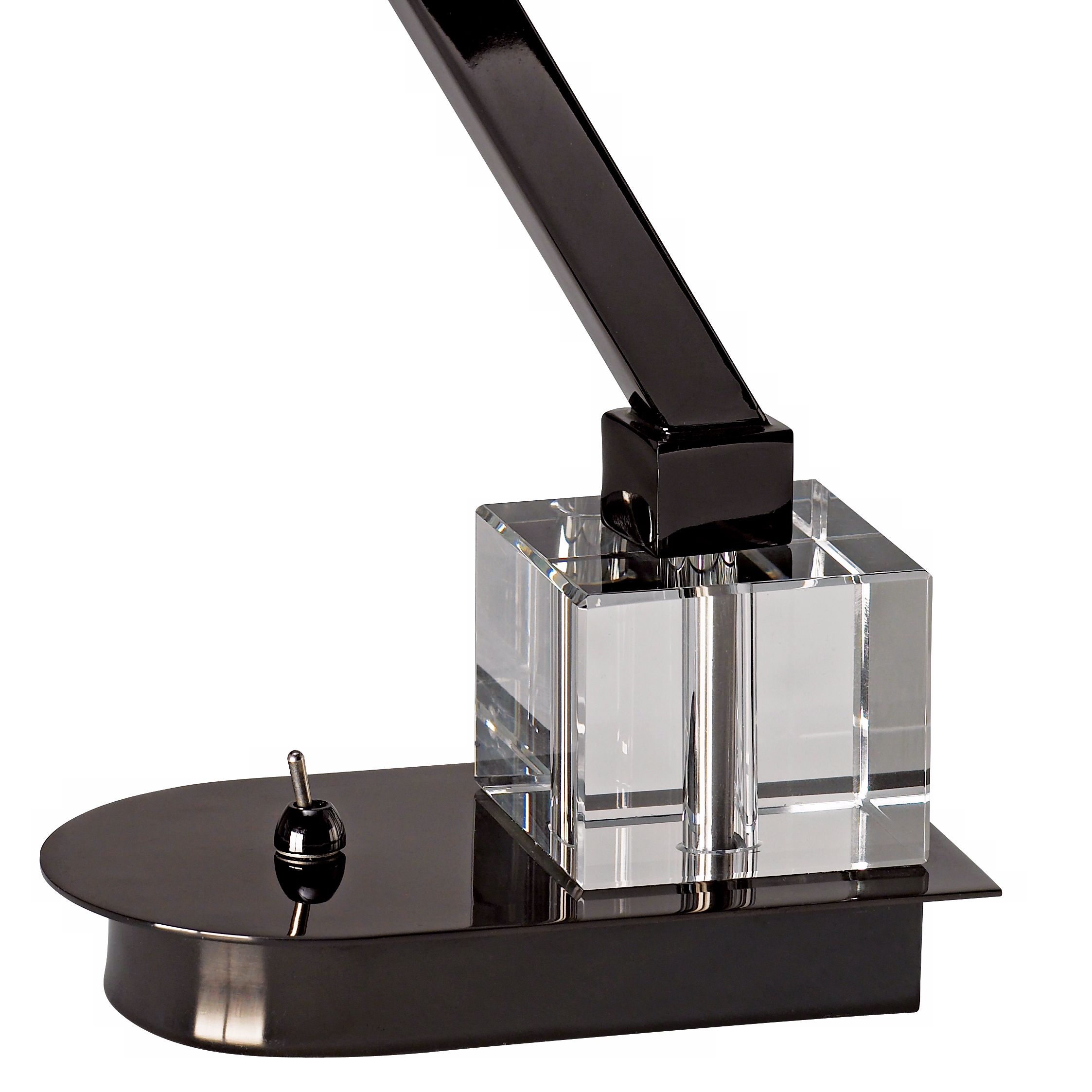 Adjustable Arm Black-Chrome LED Desk Lamp more views