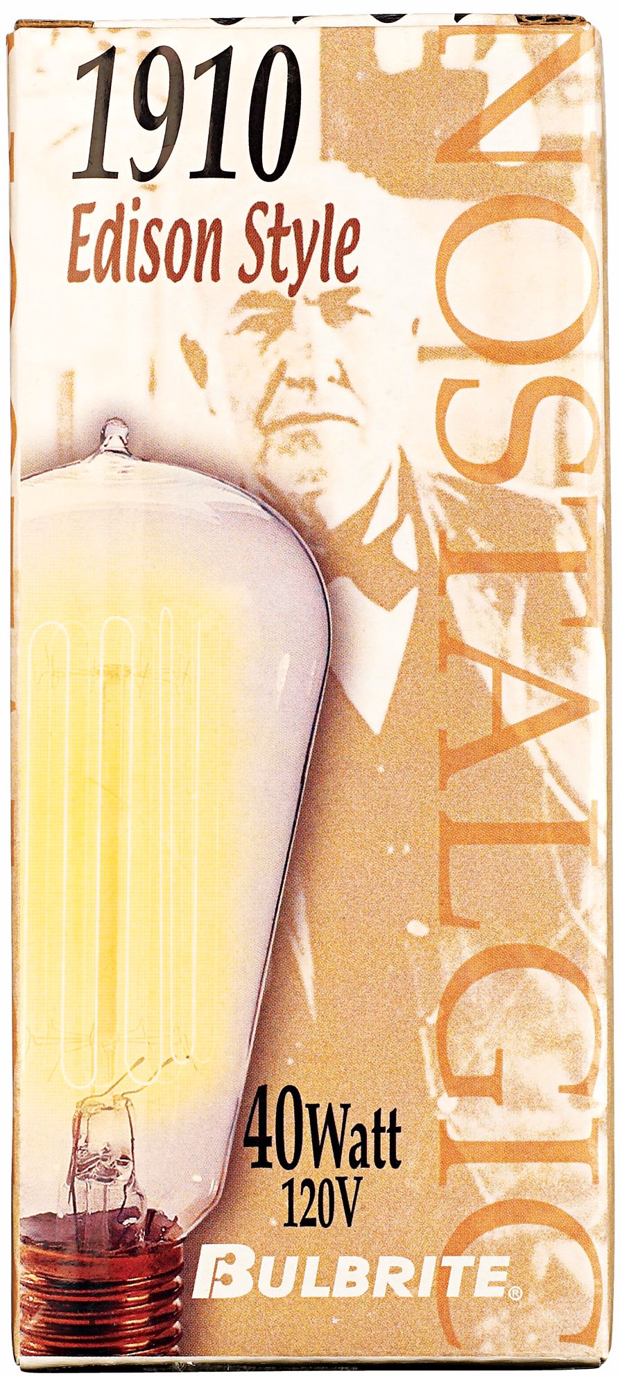 1910 Edison Style 40 Watt Light Bulb more views