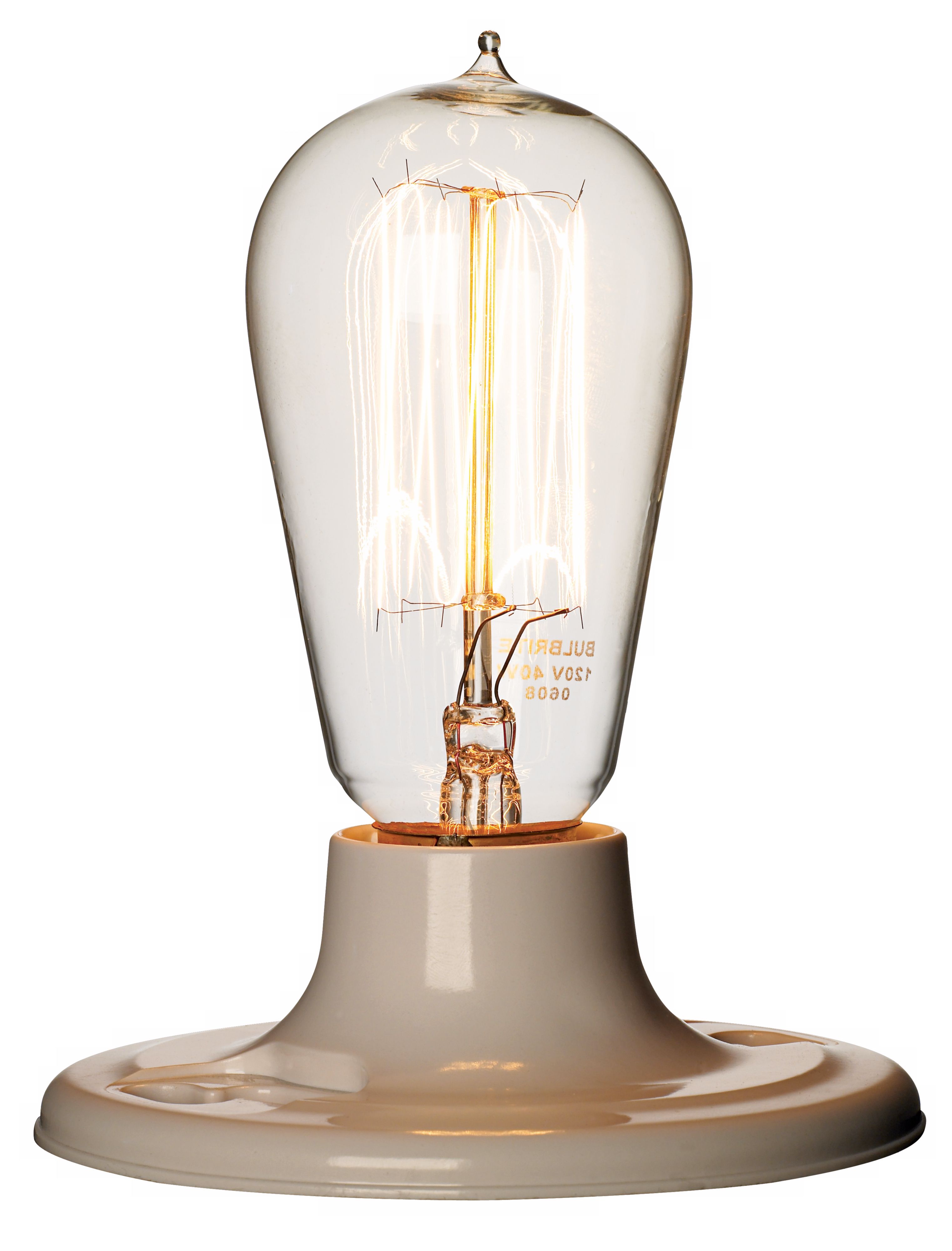 1910 Edison Style 40 Watt Light Bulb more views