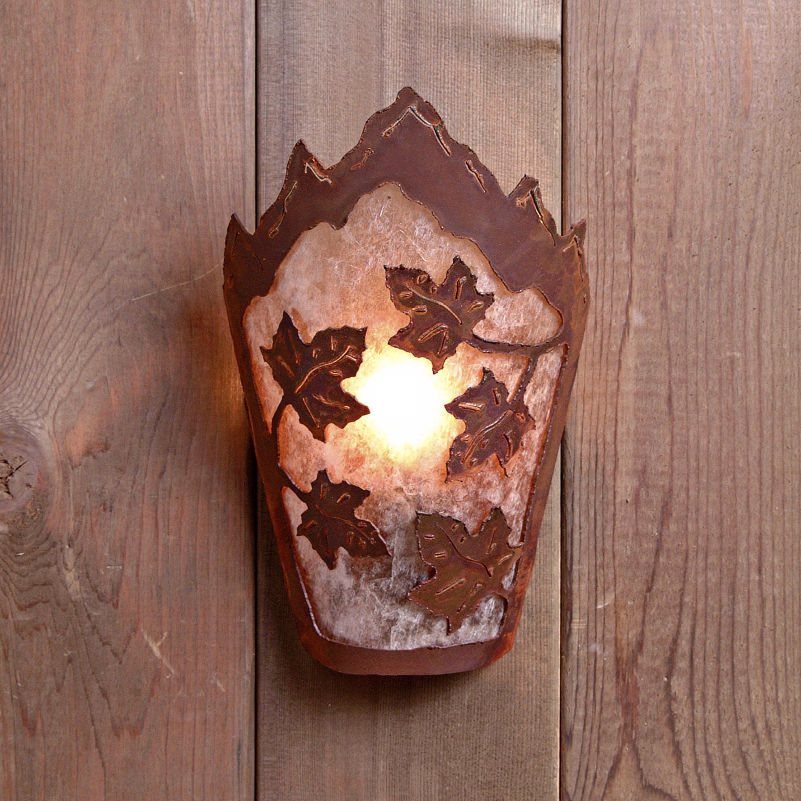Decatur Collection Maple Leaf 10" High Wall Sconce more views
