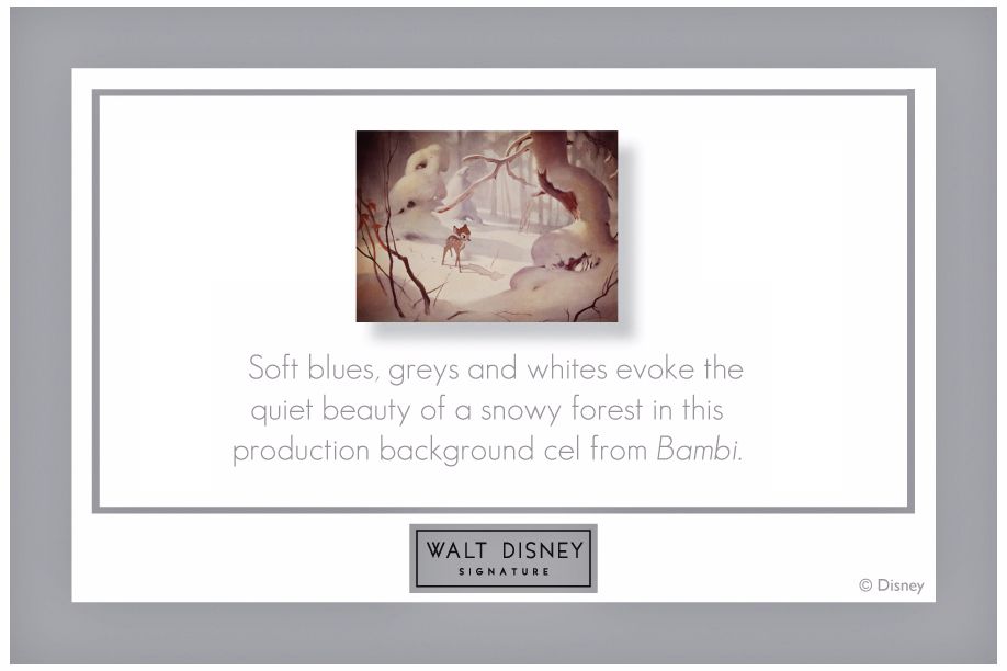 Walt Disney Bambi Forest II Print Framed 31" High Wall Art more views