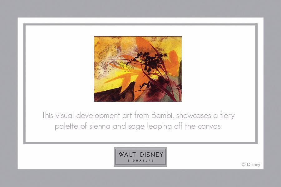 Walt Disney Bambi Sienna and Sage Print Framed Wall Art more views