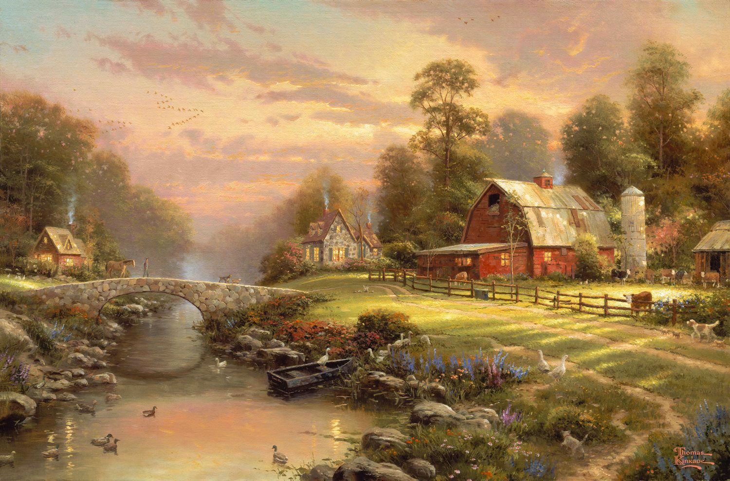 Sunset at Riverbend Farm