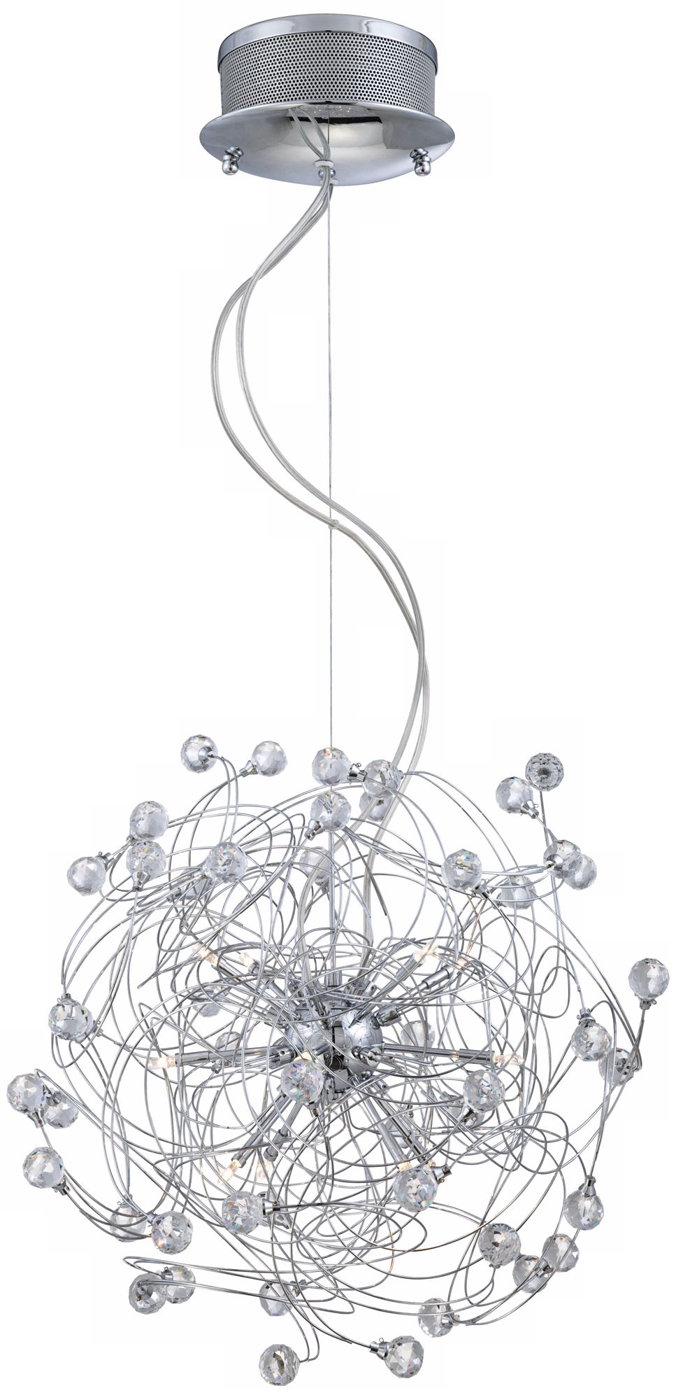 12-Light Crystal Strings Pendant Chandelier more views
