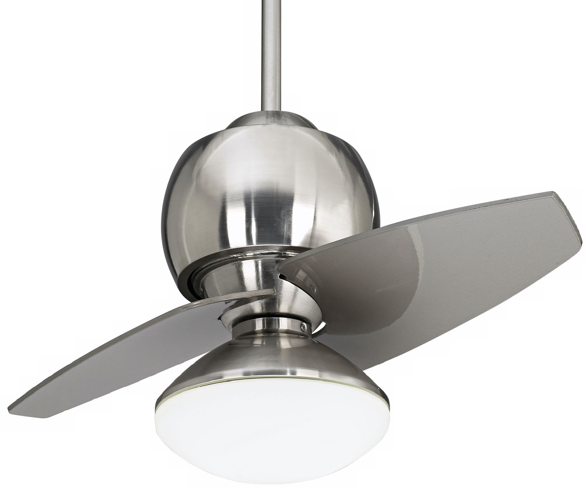 30" Entity Brushed Nickel Opal Glass Light Kit Ceiling Fan more views