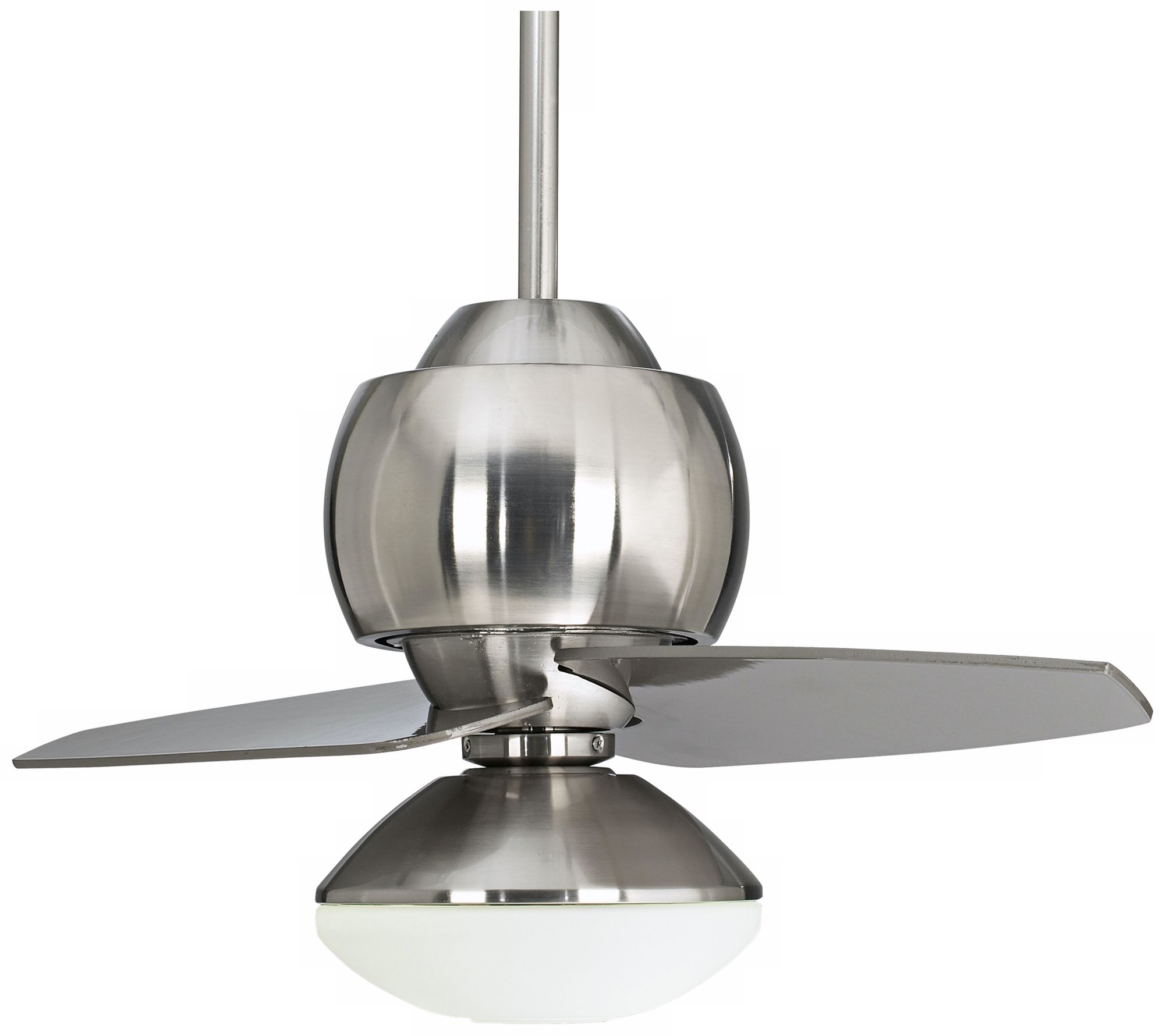 30" Entity Brushed Nickel Opal Glass Light Kit Ceiling Fan more views