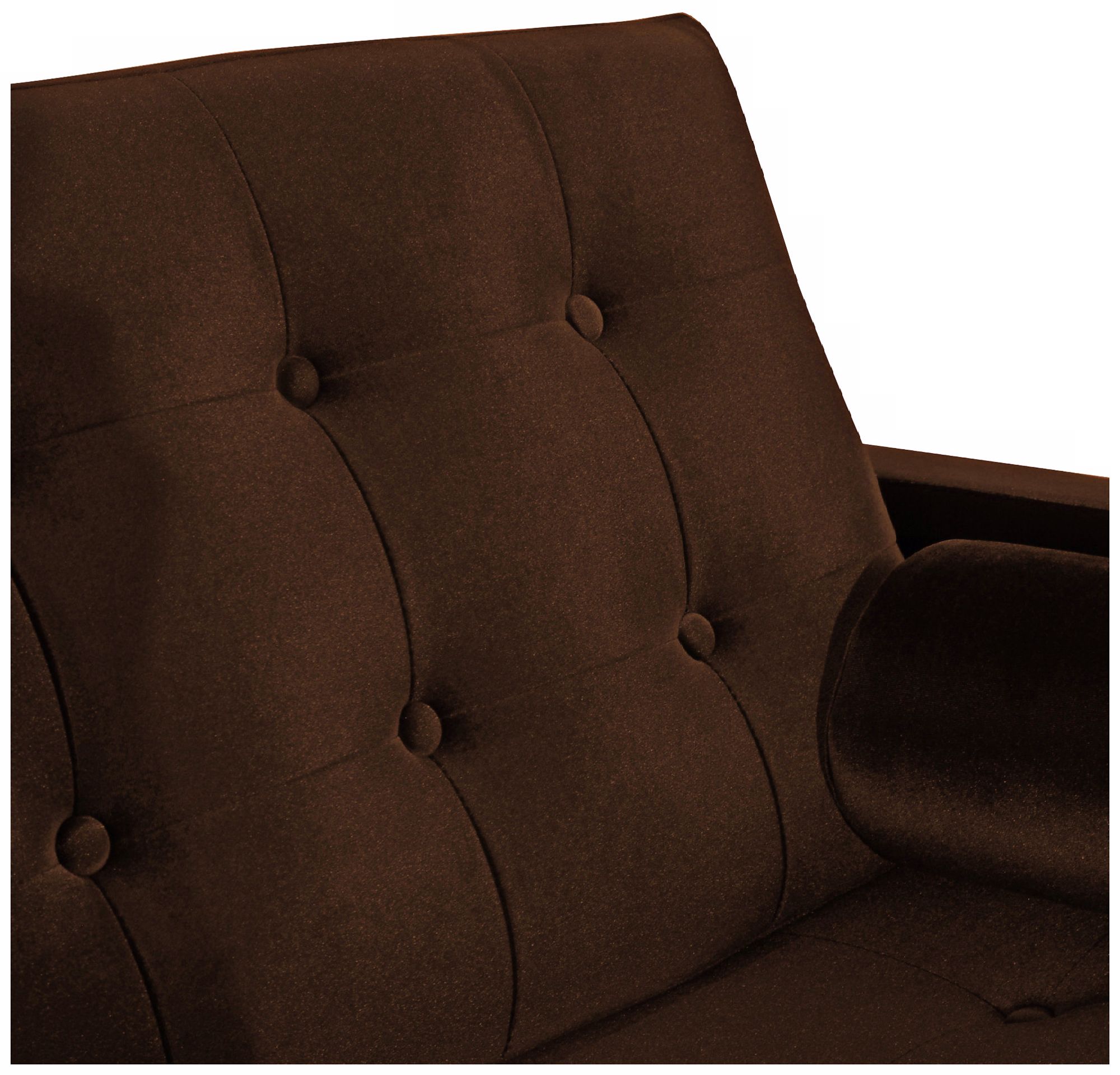 Centennial Brown Velvet Club Chair more views