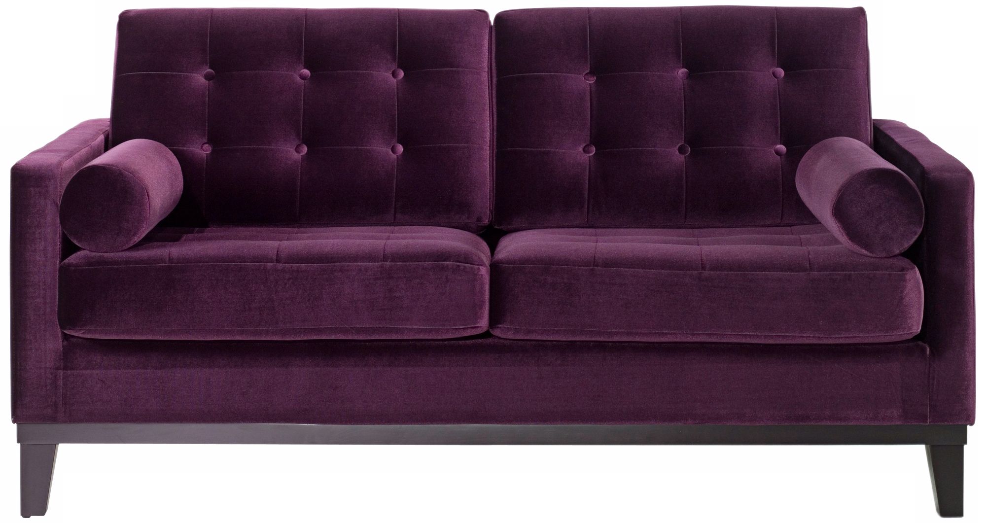 Centennial Eggplant Velvet Loveseat more views