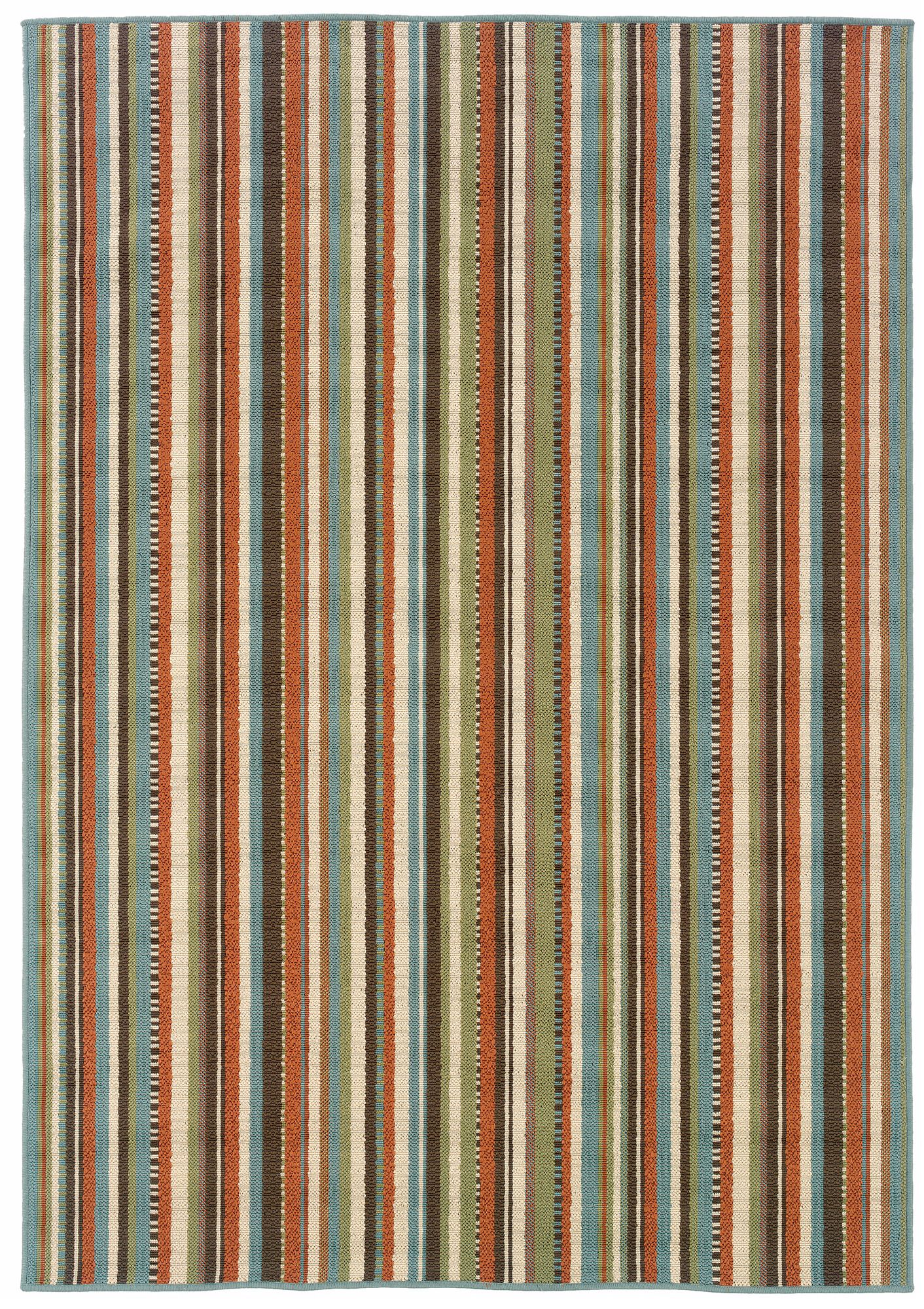 Azua Tropical Stripe 3'7"x5'6" Area Rug