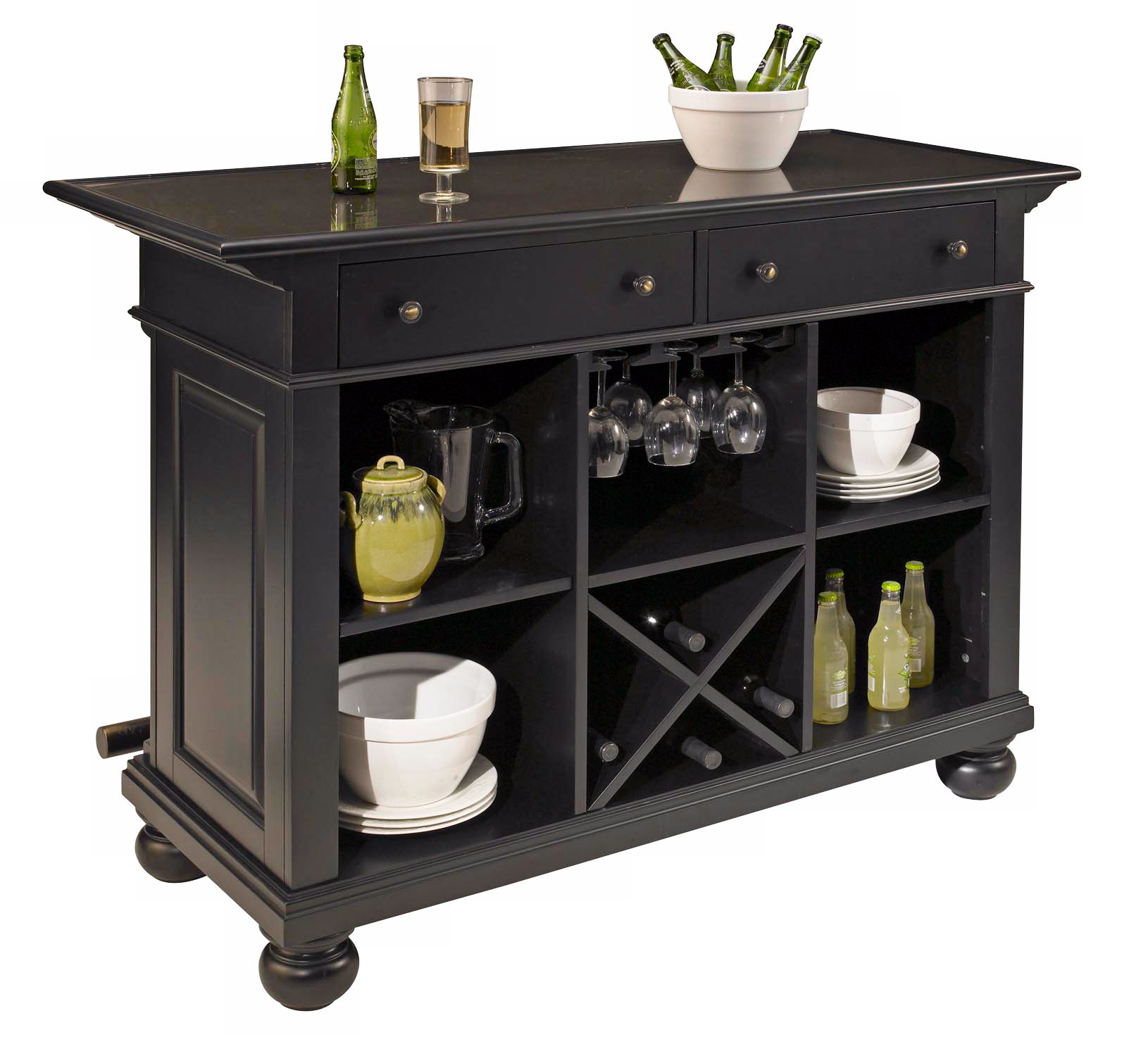 St. Croix Black Bar Cabinet