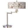 Rosy Blossoms Giclee CFL Swing Arm Desk Lamp