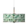 Misty Morning Giclee Glow 16&quot; Wide Pendant Light