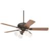 52&quot; Casa Vieja Trilogy Bronze LED Ceiling Fan with Pull Chain