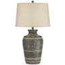 Miguel Earth Tone Southwest Rustic Jar Table Lamp With USB Dimmer