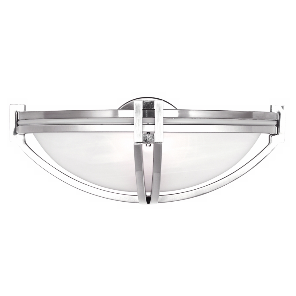 Possini Euro Deco Nickel Collection 13 3/4 Wide Wall Sconce