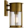 Kichler Camillo 11&quot; High Natural Brass Outdoor Wall Light