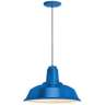RLM Heavy Duty 14&quot; Wide Blue Outdoor Hanging Light