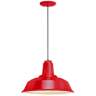 RLM Heavy Duty 16&quot; Wide Red Outdoor Hanging Light
