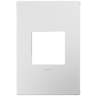 adorne® Powder White 1-Gang Snap-On Wall Plate