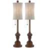 Bertie 28&quot; High Tall Buffet Table Lamps Set of 2
