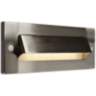 Step 8 3/4&quot;W Brushed Nickel Cove Outdoor LED Step Light