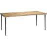 Modern Farmhouse 72&quot; Wide Natural Mango Wood Dining Table