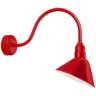 RLM Angle Reflector 23&quot; High Red Outdoor Wall Light