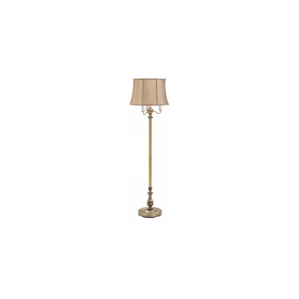 Traditional 6 Way Antique Brass Floor Lamp   #13218