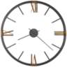 Howard Miller Prospect Park 60"W Texture Charcoal Wall Clock