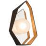 Origami 14 1/2&quot; High Bronze with Gold LED Wall Sconce