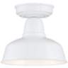 Urban Barn 10 1/4&quot; Wide White Outdoor Ceiling Light